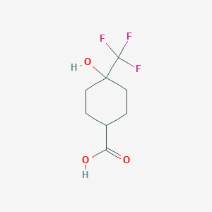 molecular formula C8H11F3O3 B1399318 4-羟基-4-(三氟甲基)环己烷甲酸 CAS No. 1163729-47-2