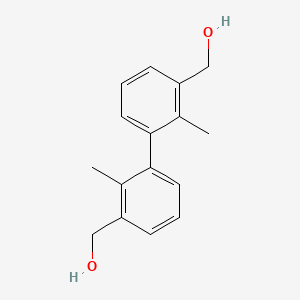 molecular formula C16H18O2 B13993212 (2,2'-Dimethyl-[1,1'-biphenyl]-3,3'-diyl)dimethanol 