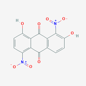 molecular formula C14H6N2O8 B13993228 2,8-Dihydroxy-1,5-dinitroanthracene-9,10-dione CAS No. 2501-13-5