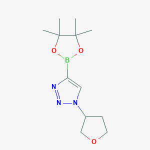 molecular formula C12H20BN3O3 B13993256 1-(Oxolan-3-yl)-4-(4,4,5,5-tetramethyl-1,3,2-dioxaborolan-2-yl)triazole 