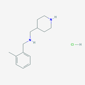 molecular formula C14H23ClN2 B1399327 (2-Methyl-benzyl)-piperidin-4-ylmethyl-amine hydrochloride CAS No. 1289388-35-7