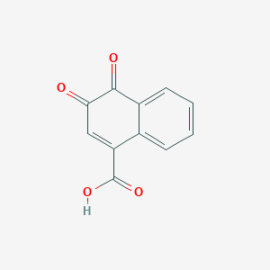 molecular formula C11H6O4 B13993302 1-Naphthalenecarboxylicacid, 3,4-dihydro-3,4-dioxo- CAS No. 21905-89-5