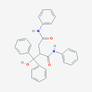 molecular formula C29H26N2O3 B13993303 2-[Hydroxy(diphenyl)methyl]-n,n'-diphenylbutanediamide CAS No. 23105-20-6