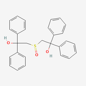 molecular formula C28H26O3S B13993307 2,2'-Sulfinylbis(1,1-diphenylethan-1-ol) CAS No. 18738-55-1