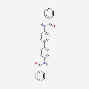 molecular formula C26H20N2O2 B13993319 N-[4-(4-benzamidophenyl)phenyl]benzamide CAS No. 4471-10-7