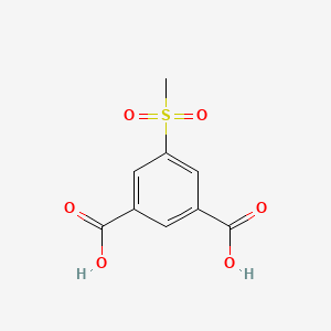 molecular formula C9H8O6S B13993343 5-methylsulfonylbenzene-1,3-dicarboxylic Acid CAS No. 134178-05-5