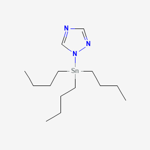 molecular formula C14H29N3Sn B13993410 1-(Tributylstannyl)-1H-1,2,4-triazole CAS No. 37006-52-3