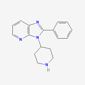 molecular formula C17H18N4 B13993417 2-phenyl-3-piperidin-4-yl-3H-imidazo[4,5-b]pyridine CAS No. 185058-90-6