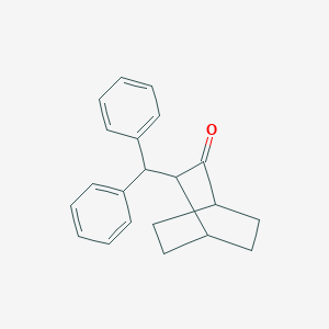 molecular formula C21H22O B13993423 3-Benzhydrylbicyclo[2.2.2]octan-2-one CAS No. 56326-76-2