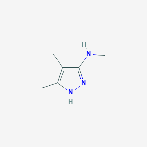 molecular formula C6H11N3 B13993467 N,4,5-trimethyl-1H-pyrazol-3-amine 