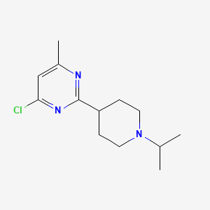 4-Chloro-2-(1-isopropylpiperidin-4-yl)-6-methylpyrimidine