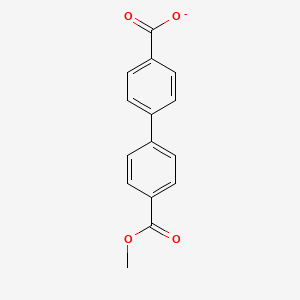 molecular formula C15H11O4- B13993495 4-Methyl [1,1'-biphenyl]-4,4'-dicarboxylate 