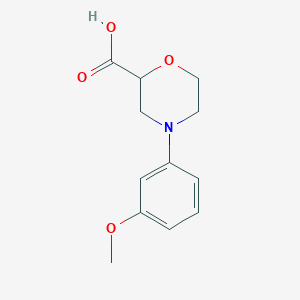 4-(3-Methoxyphenyl)morpholine-2-carboxylic acid