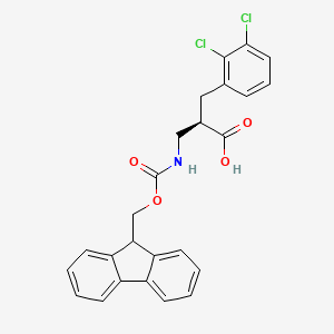 molecular formula C25H21Cl2NO4 B13993545 Fmoc-(r)-3-amino-2-(2,3-dichlorobenzyl)propanoic acid 