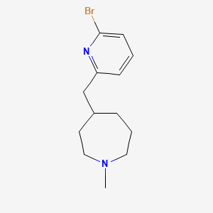 molecular formula C13H19BrN2 B1399362 4-((6-Bromopyridin-2-yl)methyl)-1-methylazepane CAS No. 1316221-18-7