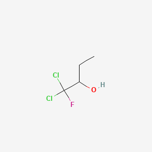 molecular formula C4H7Cl2FO B13993636 2-Butanol,1,1-dichloro-1-fluoro- CAS No. 6301-93-5