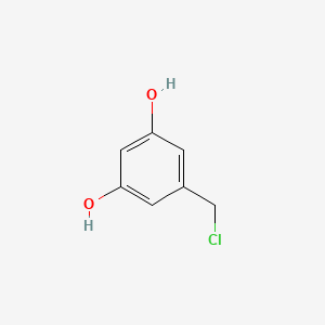 molecular formula C7H7ClO2 B13993659 5-(Chloromethyl)benzene-1,3-diol 