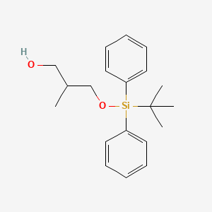 molecular formula C20H28O2Si B13993676 (r,s)-(+)-3-(Diphenyl-t-butylsiloxy)-2-methylpropan-1-ol 