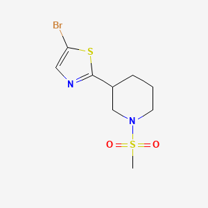 5-Bromo-2-(1-(methylsulfonyl)piperidin-3-yl)thiazole