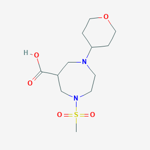 1-Methanesulfonyl-4-(tetrahydro-pyran-4-yl)-[1,4]diazepane-6-carboxylic acid
