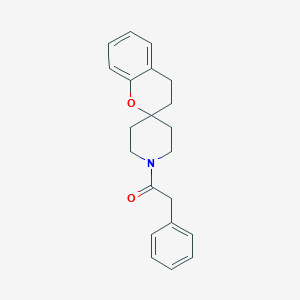 molecular formula C21H23NO2 B13993743 2-Phenyl-1-(spiro[chroman-2,4'-piperidin]-1'-yl)ethanone 