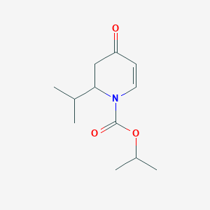 molecular formula C12H19NO3 B13993745 2-isopropyl-4-oxo-3,4-dihydro-2H-pyridine-1-carboxylic acid isopropyl ester 