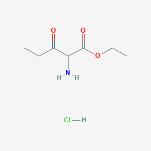 molecular formula C7H14ClNO3 B13993759 2-Amino-3-oxo-pentanoic acid ethyl ester HCl salt 