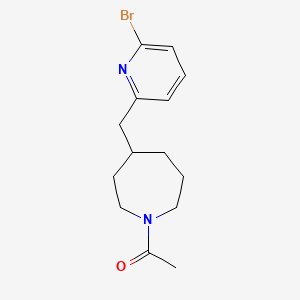 1-(4-((6-Bromopyridin-2-yl)methyl)azepan-1-yl)ethanone