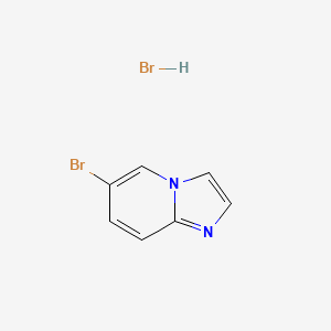 molecular formula C7H6Br2N2 B1399385 6-溴咪唑并[1,2-a]吡啶氢溴酸盐 CAS No. 604009-01-0