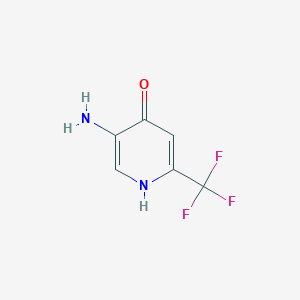 molecular formula C6H5F3N2O B1399387 5-Amino-2-(trifluoromethyl)pyridin-4-ol CAS No. 1196153-82-8