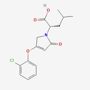 (S)-2-(4-(2-chlorophenoxy)-2-oxo-2,5-dihydro-1H-pyrrol-1-yl)-4-methylpentanoic acid
