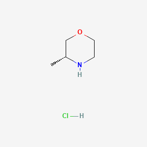 molecular formula C5H12ClNO B1399394 (R)-3-甲基吗啉盐酸盐 CAS No. 953780-78-4