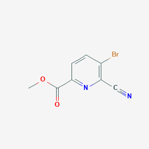 molecular formula C8H5BrN2O2 B1399396 Methyl 5-bromo-6-cyanopicolinate CAS No. 959741-33-4