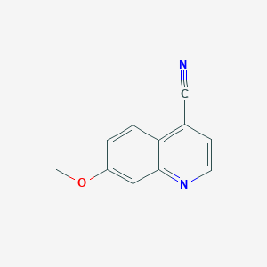 molecular formula C11H8N2O B1399398 7-Methoxyquinoline-4-carbonitrile CAS No. 861620-90-8