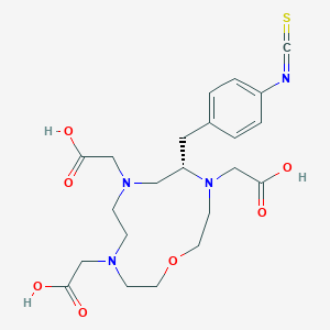 molecular formula C22H30N4O7S B1399405 5-((4-异硫氰酸苯基)甲基)-1-氧杂-4,7,10-三氮杂环十二烷-4,7,10-三乙酸，(5S)- CAS No. 1370442-99-1