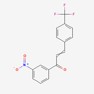 1-(3-Nitrophenyl)-3-[4-(trifluoromethyl)phenyl]prop-2-en-1-one