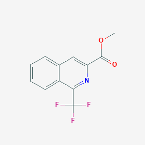 molecular formula C12H8F3NO2 B1399408 Methyl 1-(trifluoromethyl)isoquinoline-3-carboxylate CAS No. 1006707-71-6