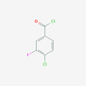 molecular formula C7H3Cl2IO B1399413 4-Chloro-3-iodobenzoyl chloride CAS No. 42860-17-3