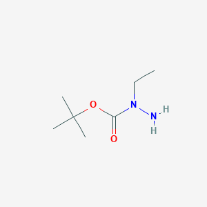 molecular formula C7H16N2O2 B1399415 叔丁基 1-乙基肼基甲酸酯 CAS No. 955370-01-1
