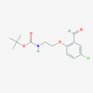 [2-(4-Chloro-2-formyl-phenoxy)-ethyl]-carbamic acid tert-butyl ester