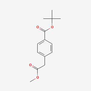 molecular formula C14H18O4 B1399421 Tert-butyl 4-((methoxycarbonyl)methyl)benzoate CAS No. 934737-91-4