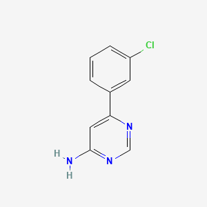 molecular formula C10H8ClN3 B1399422 6-(3-氯苯基)嘧啶-4-胺 CAS No. 1192814-53-1
