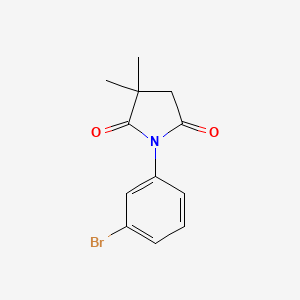 B1399426 1-(3-Bromophenyl)-3,3-dimethyl-pyrrolidine-2,5-dione CAS No. 1334675-30-7