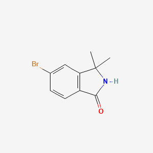 molecular formula C10H10BrNO B1399428 5-溴-3,3-二甲基-异吲哚啉-1-酮 CAS No. 959756-18-4