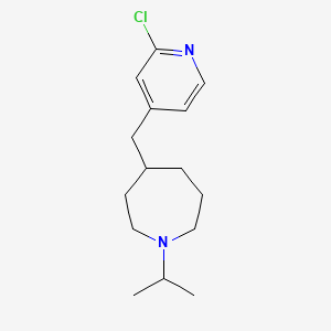 molecular formula C15H23ClN2 B1399432 4-((2-氯吡啶-4-基)甲基)-1-异丙基氮杂环己烷 CAS No. 1316227-42-5