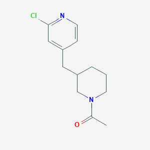molecular formula C13H17ClN2O B1399435 1-[3-[(2-Chloropyridin-4-yl)methyl]piperidin-1-yl]ethanone CAS No. 1316219-83-6