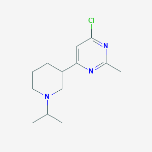 molecular formula C13H20ClN3 B1399446 4-氯-6-(1-异丙基哌啶-3-基)-2-甲基嘧啶 CAS No. 1316225-88-3