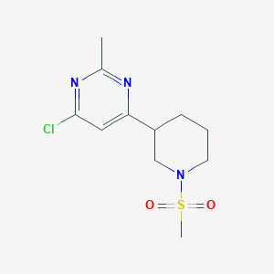 4-Chloro-2-methyl-6-(1-(methylsulfonyl)piperidin-3-yl)pyrimidine