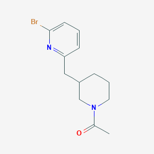 1-(3-((6-Bromopyridin-2-yl)methyl)piperidin-1-yl)ethanone