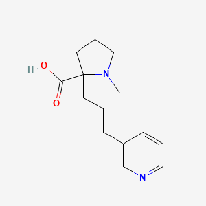 1-Methyl-2-(3-(pyridin-3-yl)propyl)pyrrolidine-2-carboxylic acid